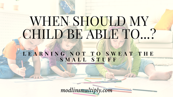 When Should My Child Be Able To…?